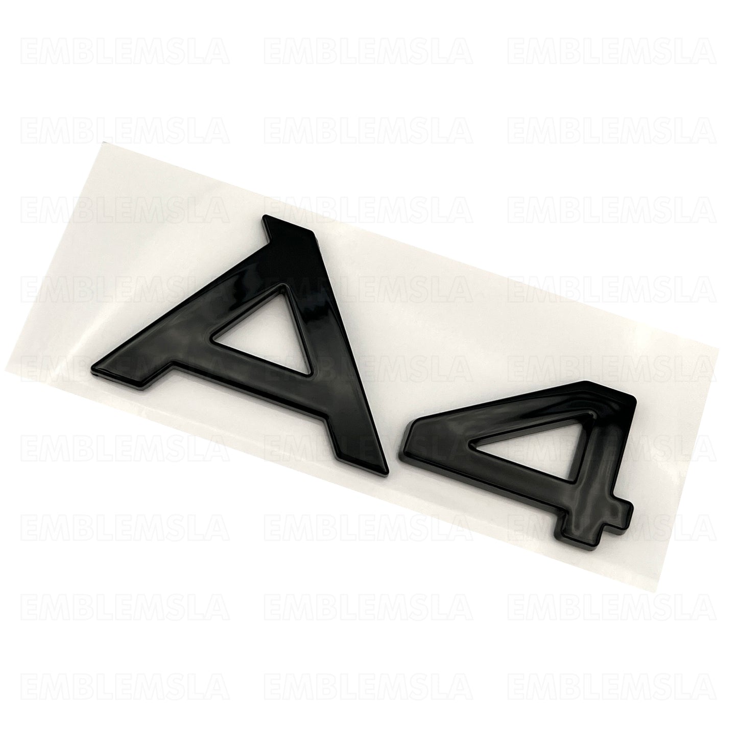 Audi A4 Gloss Black Emblem 3D Rear Trunk Lid Badge S Line Logo Nameplate