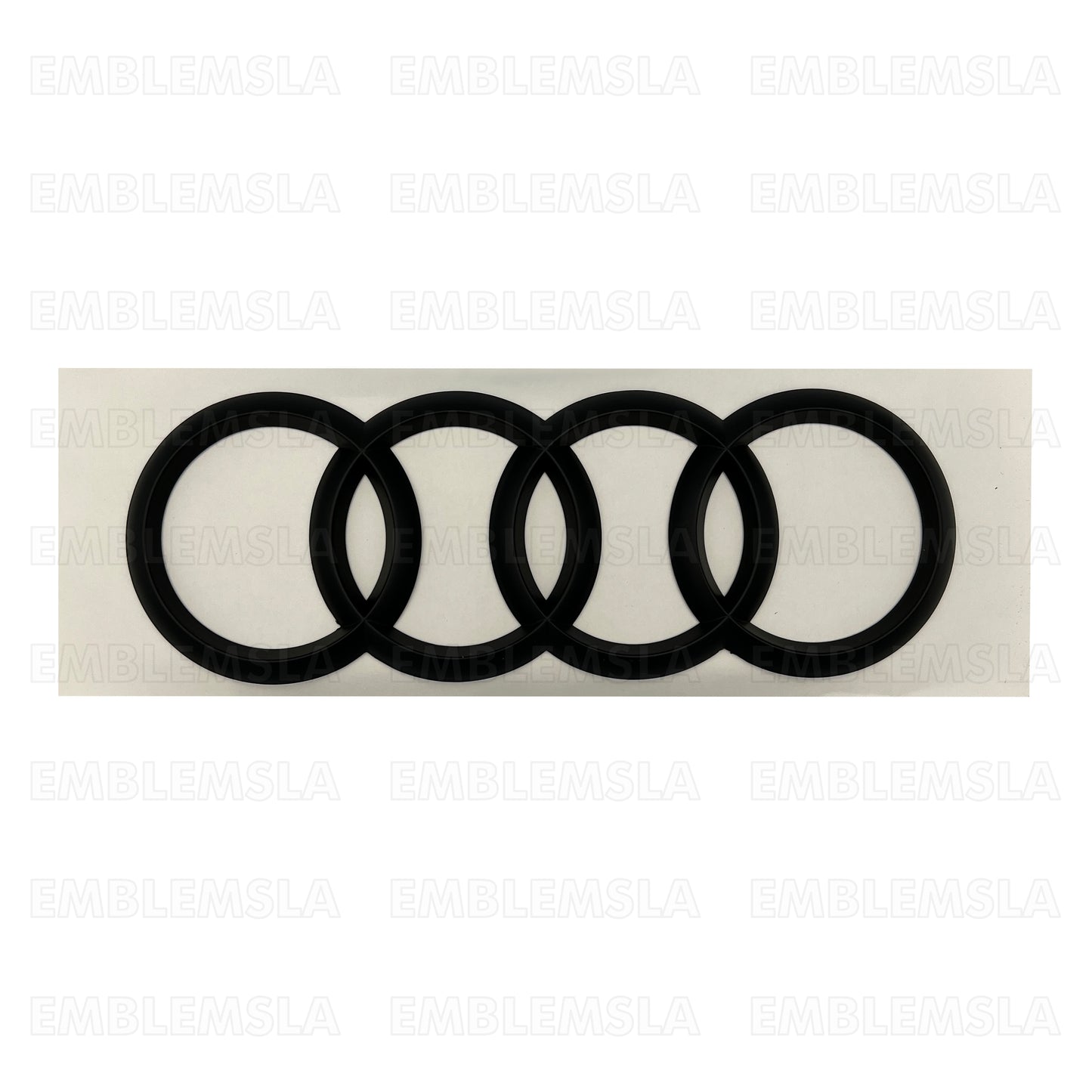 AUDI Rings Gloss Black Rear Trunk Lid Badge Logo Emblem for A1 A3 A4 S4 A5 S6 A6 193mm