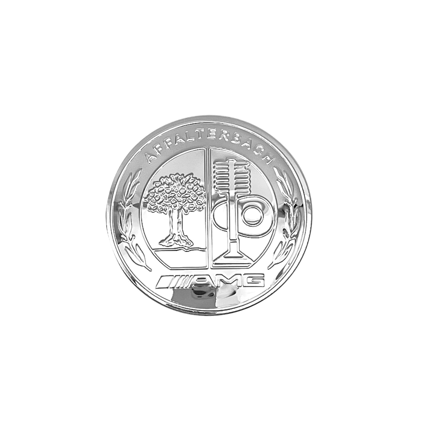 2017+ Mercedes Benz C43 C63 E43 E63 BiTurbo 4Matic AMG Fender Emblem Chrome Badge