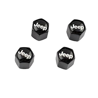 4x Black aluminium Tire Air Valve Cap For Most Jeep Cars, Trucks & SUVs