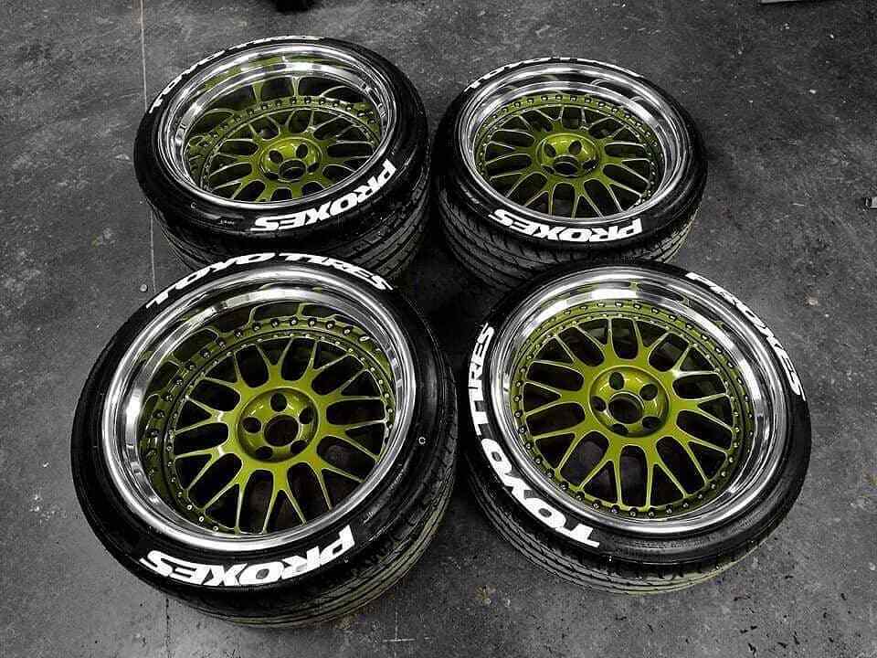 Permanent Tire Lettering Stickers Toyo Tires Proxes set 1.25" for 14" to 22"