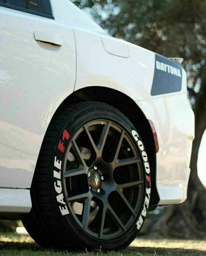 Permanent Tire Lettering Stickers Good Year Eagle F1 4 wheels 1.25" for 14"to 24