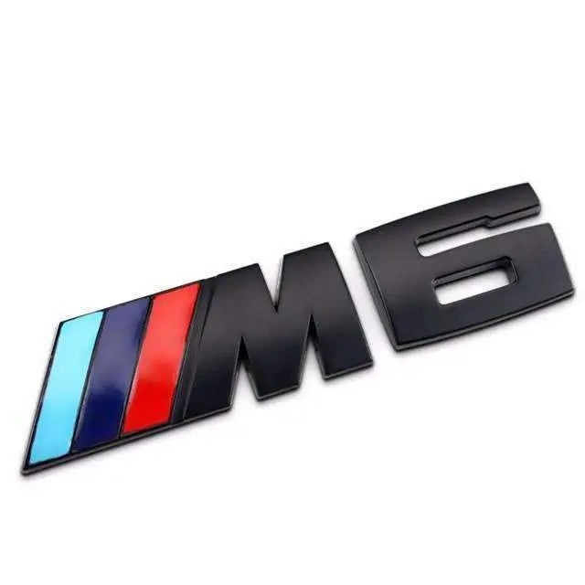 BMW M6 Black Emblem. Black BMW M6 Trunk Badge