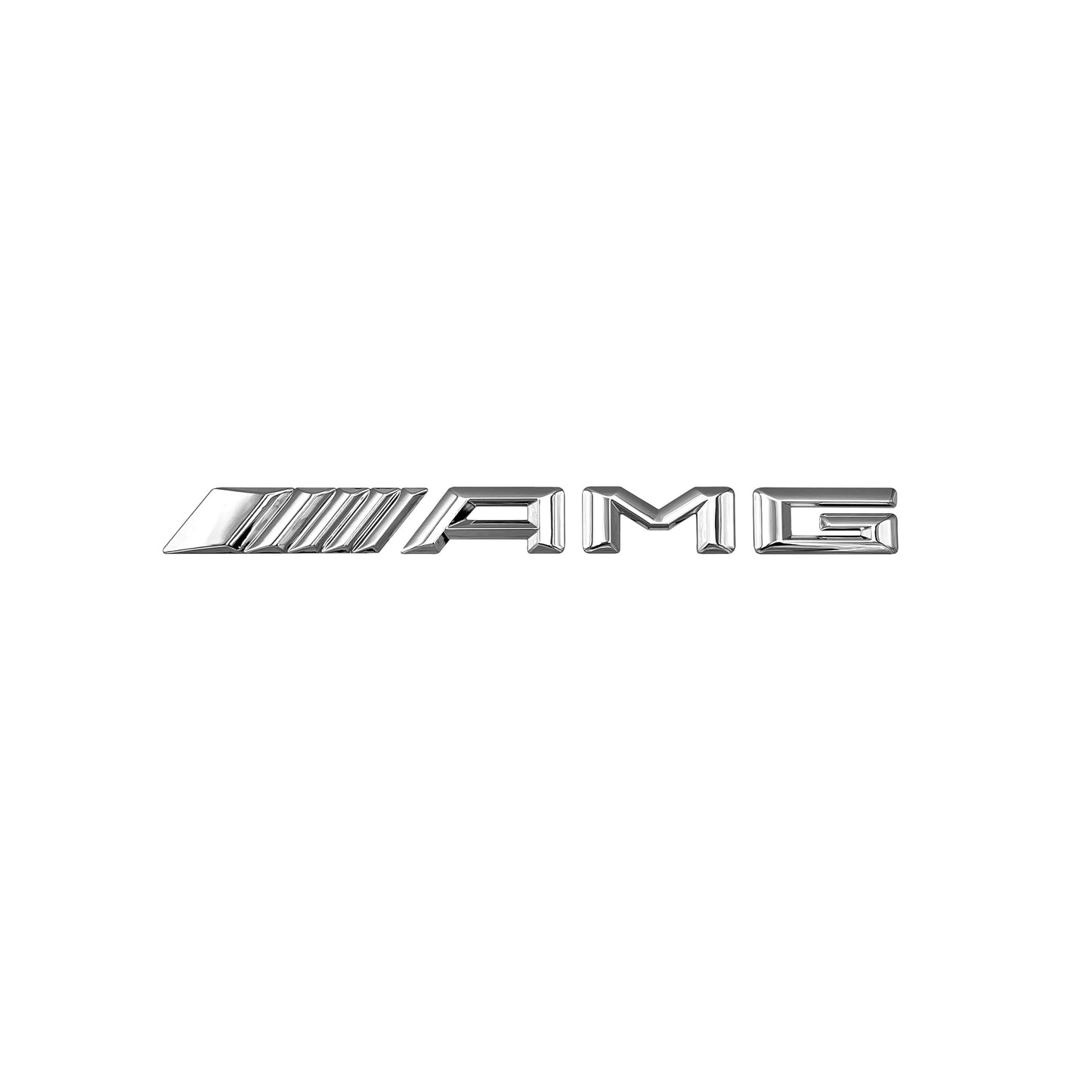 Mercedes Benz AMG Interior Emblem Multimedia Badge New Style Logo Decal Chrome
