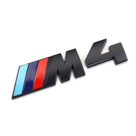BMW M4 Black Emblem. Black BMW M4 Trunk Badge