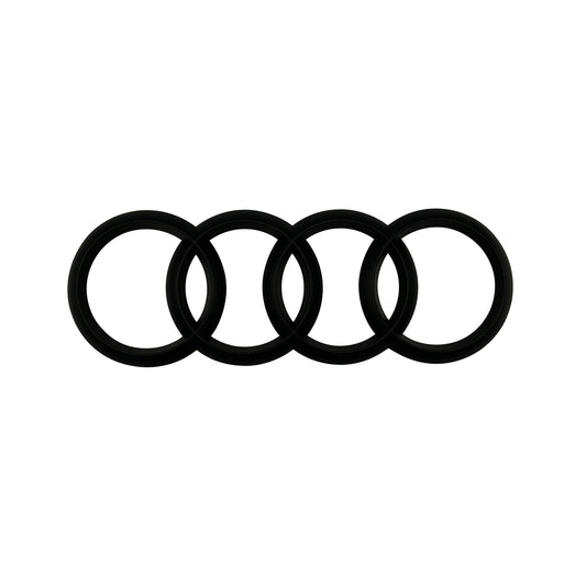 Audi Front Rings Matte Black Grille Emblem Badge for A1 A3 A4 S4 A5 S5 A6 S6 TT 273mm