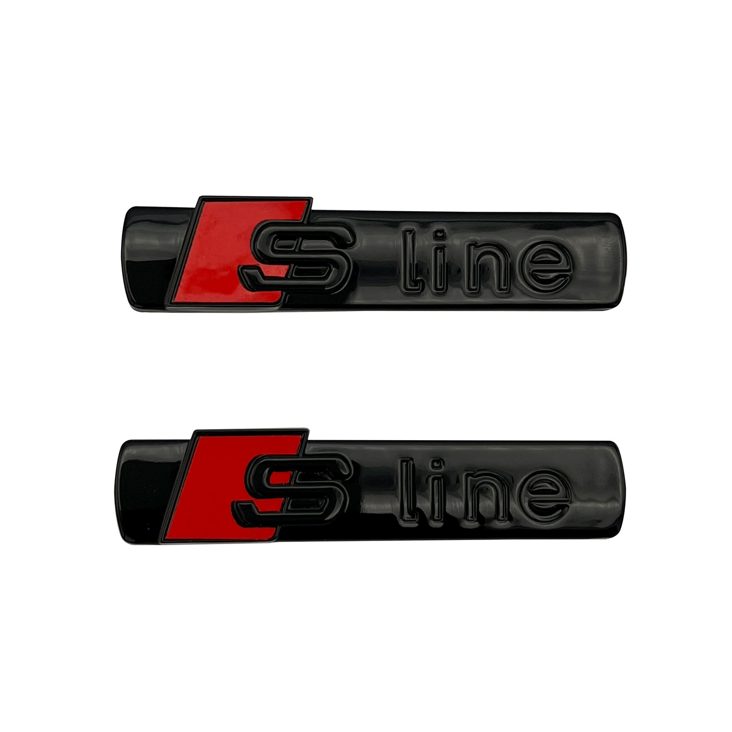 Audi S-Line Gloss Black Badge Emblem 3D A3 A4 A5 A6 A7 Q5 TT Side Fender