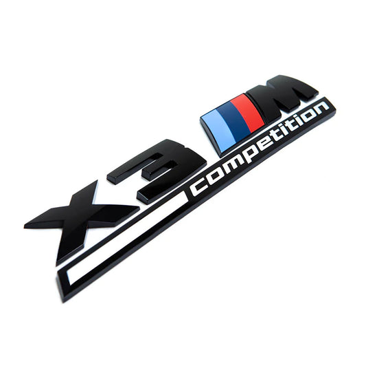 BMW "X3M Competition " Emblem Sticker Badges Logo X3 Trunk Lid Emblem Logo Matte
