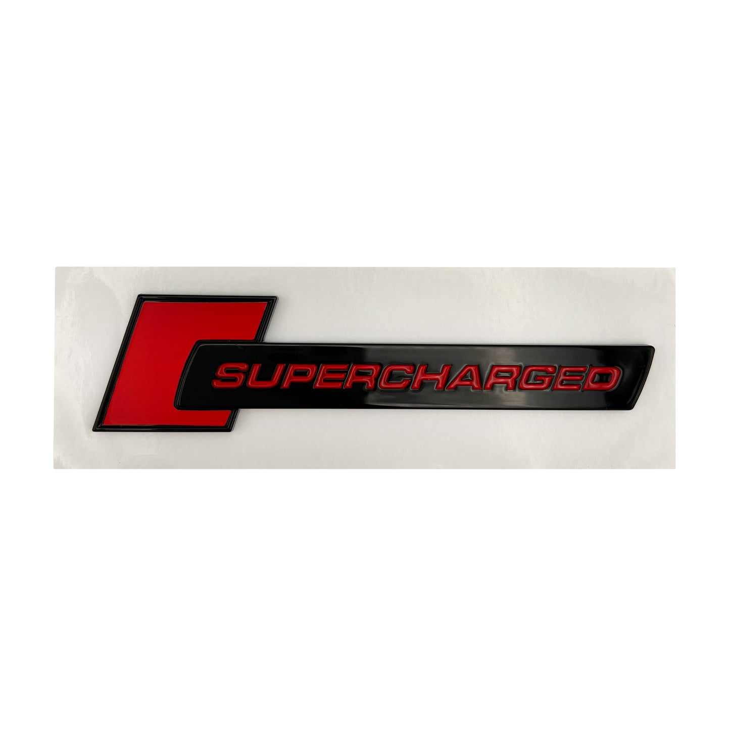 Audi Gloss Black SuperCharged Badge 3D Emblem Side Fender A4 A5 A6 A8 ABS