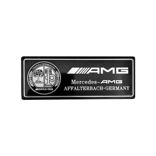 Mercedes-Benz AMG Affalterbach Black Chrome Aluminum Emblem Special Edition Interior Badge