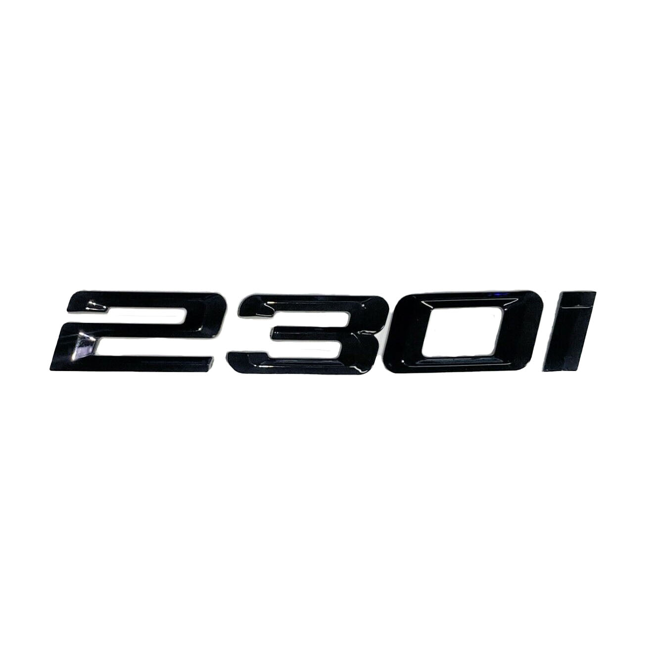 BMW 230i Black Emblem. Black BMW 230i Trunk Badge