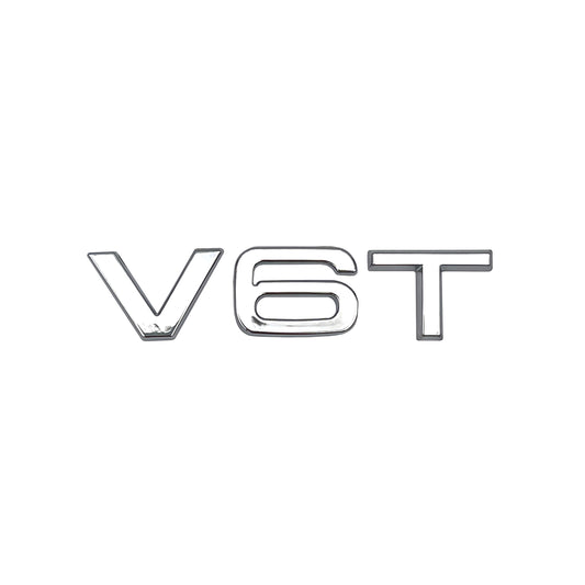 Audi V6T Emblem Chrome OEM Side Fender Badge A4 A5 A6 A7 S6 Q3 Q5 Q7 TT 2x