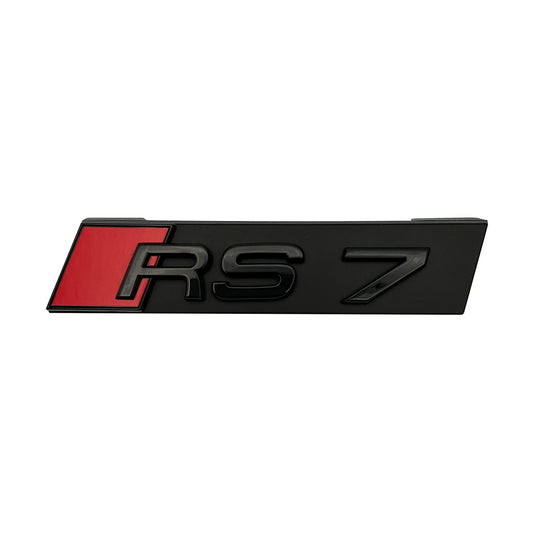 Audi S7 Emblem Gloss Black 3D Rear Trunk Lid Badge OEM S Line Logo Nameplate A7