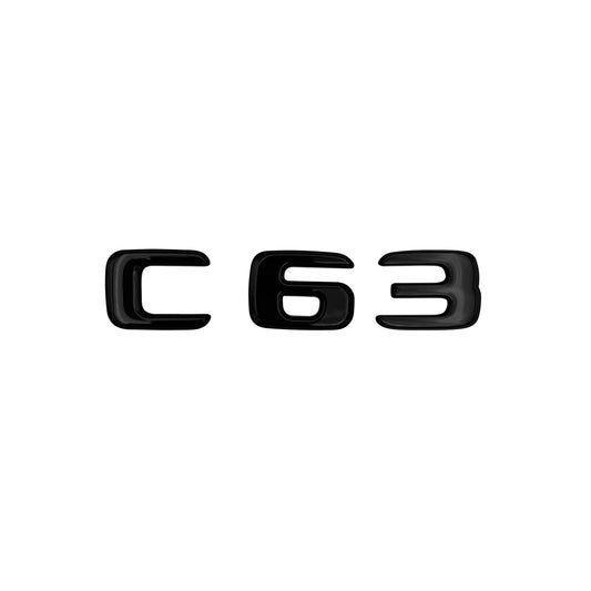 2017+ Mercedes Benz W205 C63 W204 OEM AMG Letter Emblem Gloss Black Trunk Rear