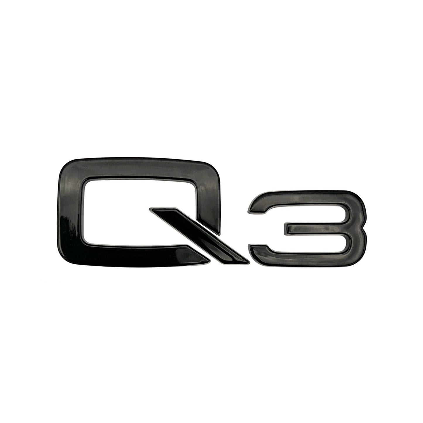 Audi Q3 Gloss Black Emblem 3D Rear Trunk Lid Badge OEM S Line Logo Nameplate SQ3