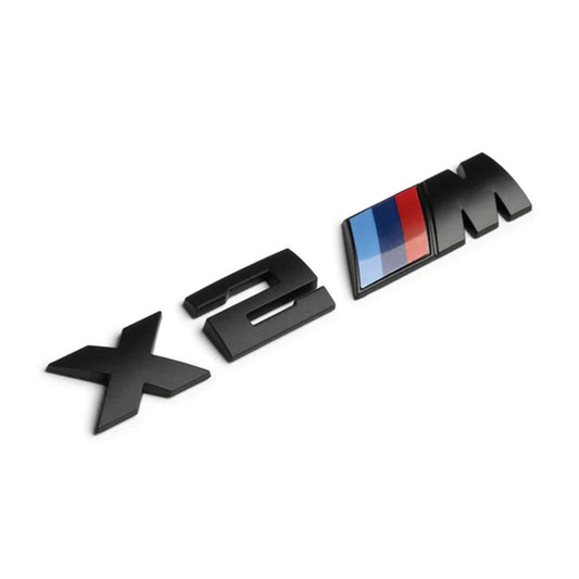 BMW X2M Emblem Sticker Badges Logo Matte Black
