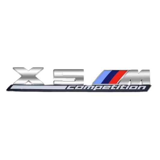 BMW X5M G05 F95 "X5M Competition" Emblem Badges Logo E70 F85 Trunk Logo Silver