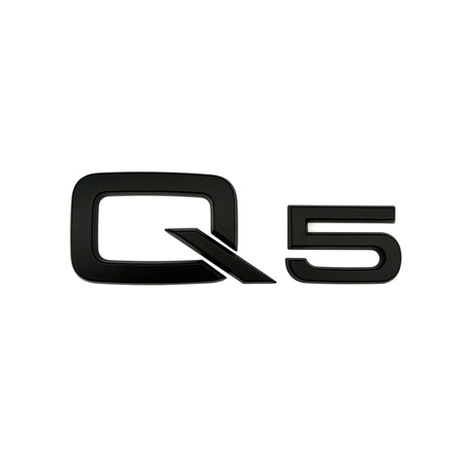 Audi Q5 Matte Black Emblem Rear Trunk Lid 3D Badge OEM S Line Logo Nameplate SQ5