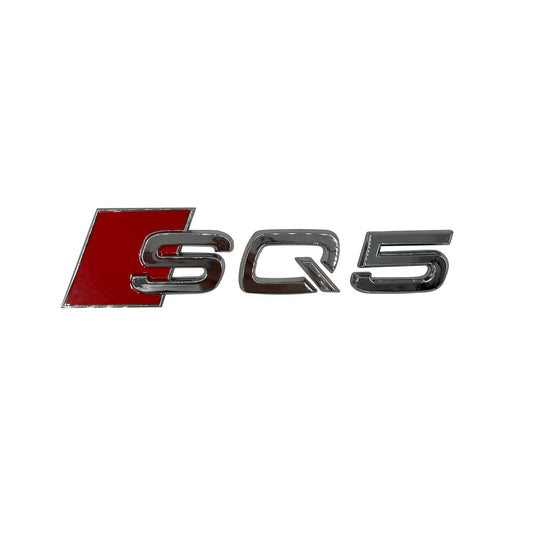 Audi SQ5 Chrome Emblem 3D Badge Rear Trunk Tailgate for Audi S Line Logo Q5 OE
