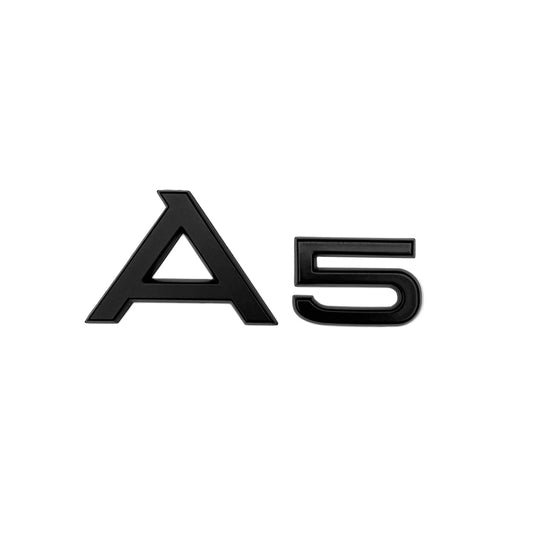 Audi A4 Matte Black Emblem 3D Rear Trunk Lid Badge OEM S Line Logo Nameplate