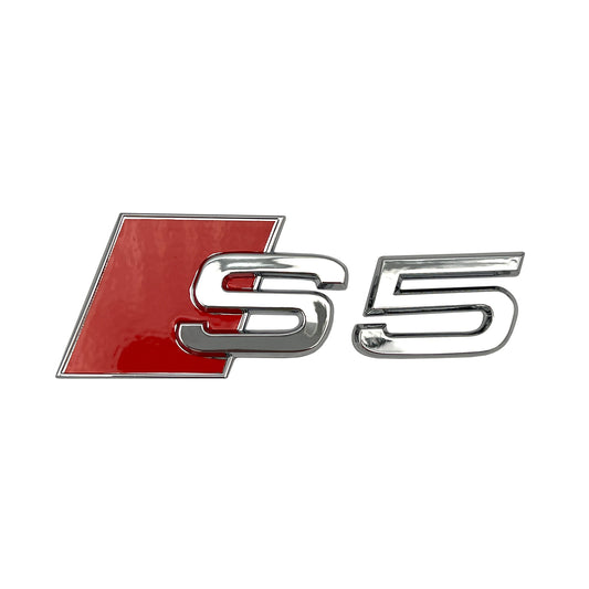 Audi S5 Emblem Chrome 3D Badge Rear Trunk Lid for S Line OEM Logo Nameplate A5