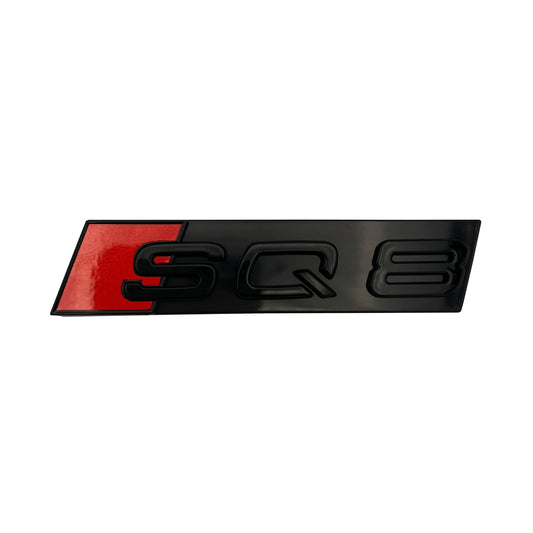 Audi SQ8 Front Grill Emblem Gloss Black for Q8 SQ8 Hood Grille Badge Nameplate