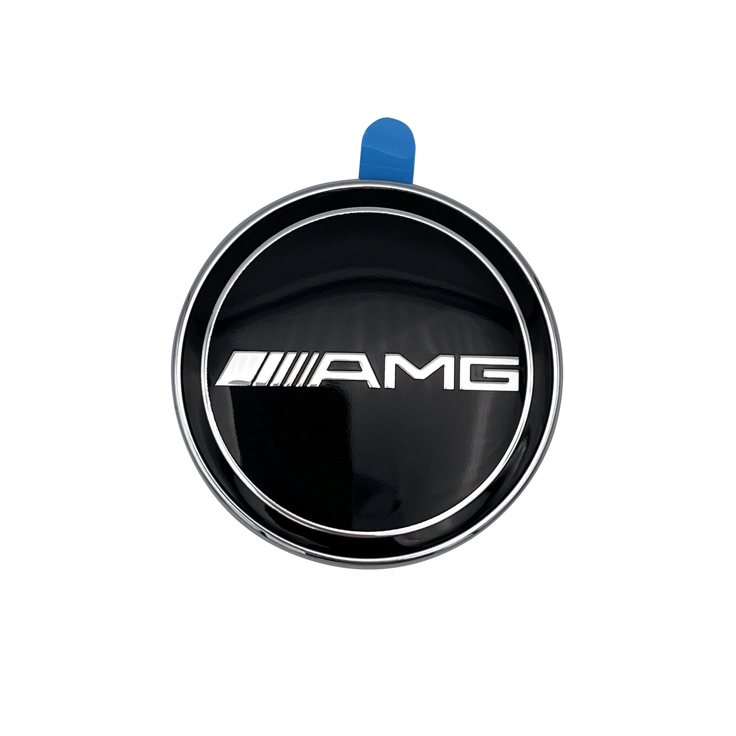 Mercedes Benz AMG Universal Black Hood Emblem Laurel 57mm Front Adhesive Badge