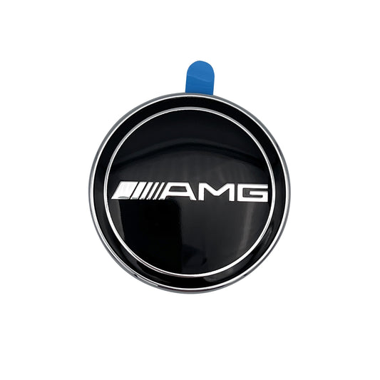 Mercedes Benz AMG Universal Black Hood Emblem Laurel 57mm Front Adhesive Badge