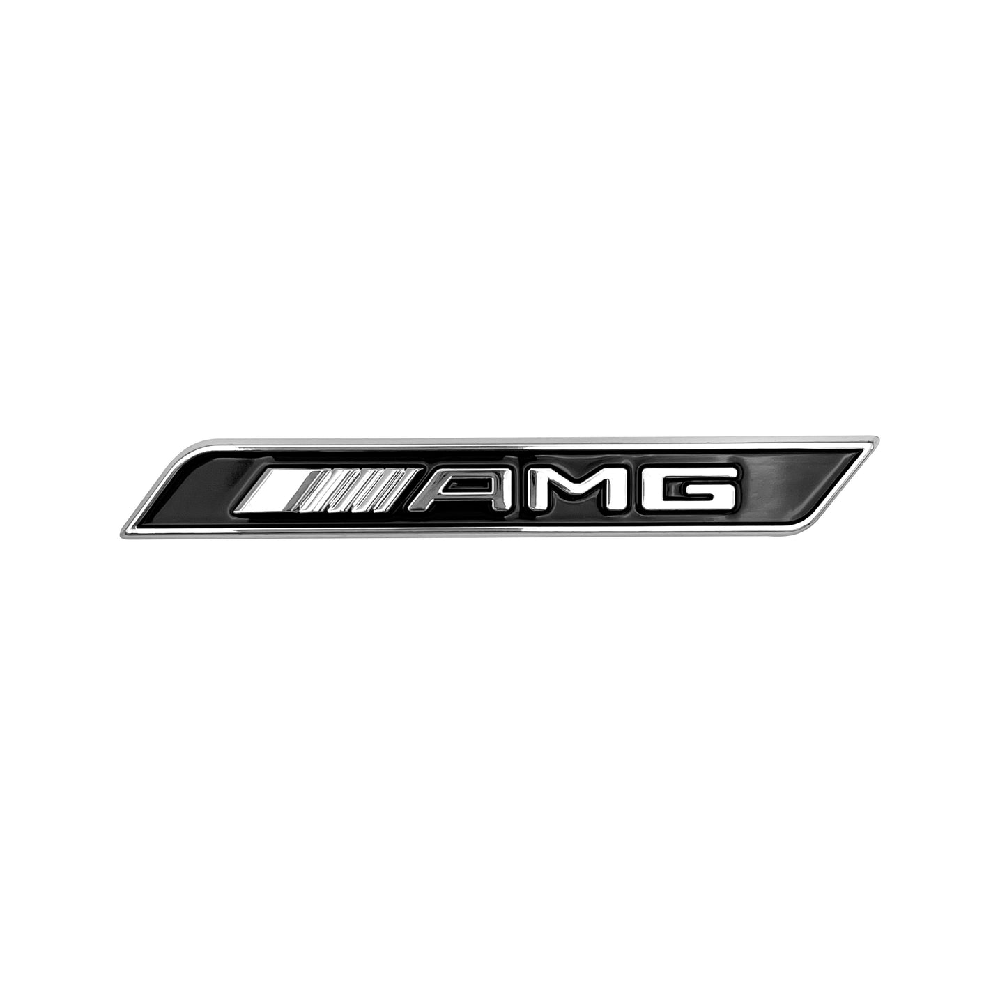 Mercedes Benz GLE C E S CL SL CLS AMG Side Emblem Black Chrome Fender Badge 3D