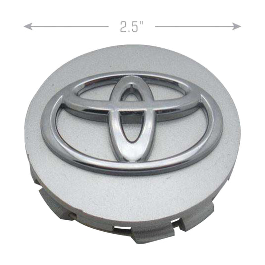 Toyota Set of 4 Wheel Rims Center Caps Silver/chrome Logo 62mm Camry<br>
