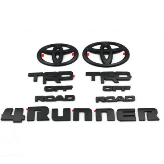 2010-2022 Toyota 4runner Trd Off Road Blackout Emblem Overlay Kit Genuin