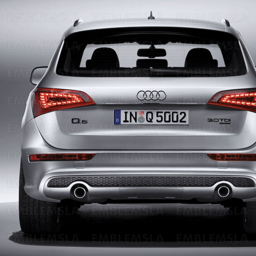 Audi Q5 Gloss Black Emblem 3D Rear Trunk Lid Badge OEM S Line Logo Nameplate SQ5