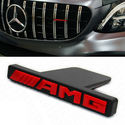 Mercedes Benz C43 E43 GL63 AMG Emblem GT PanAmericana Front Grille Red Badge