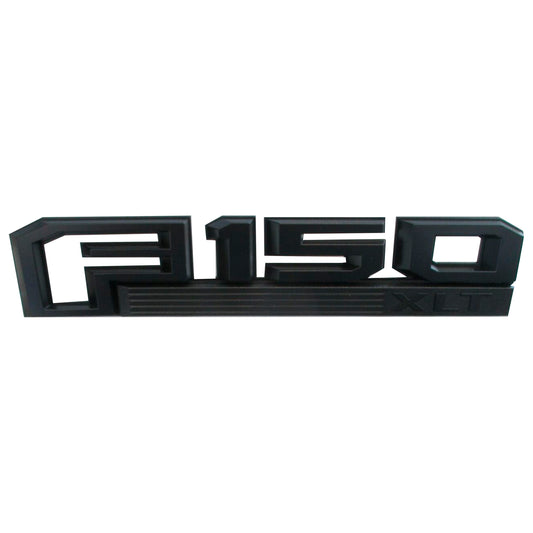 Ford 15 thru 20 F-150 OEM Black Appearance Fender Emblem Nameplate Set Pair XLT