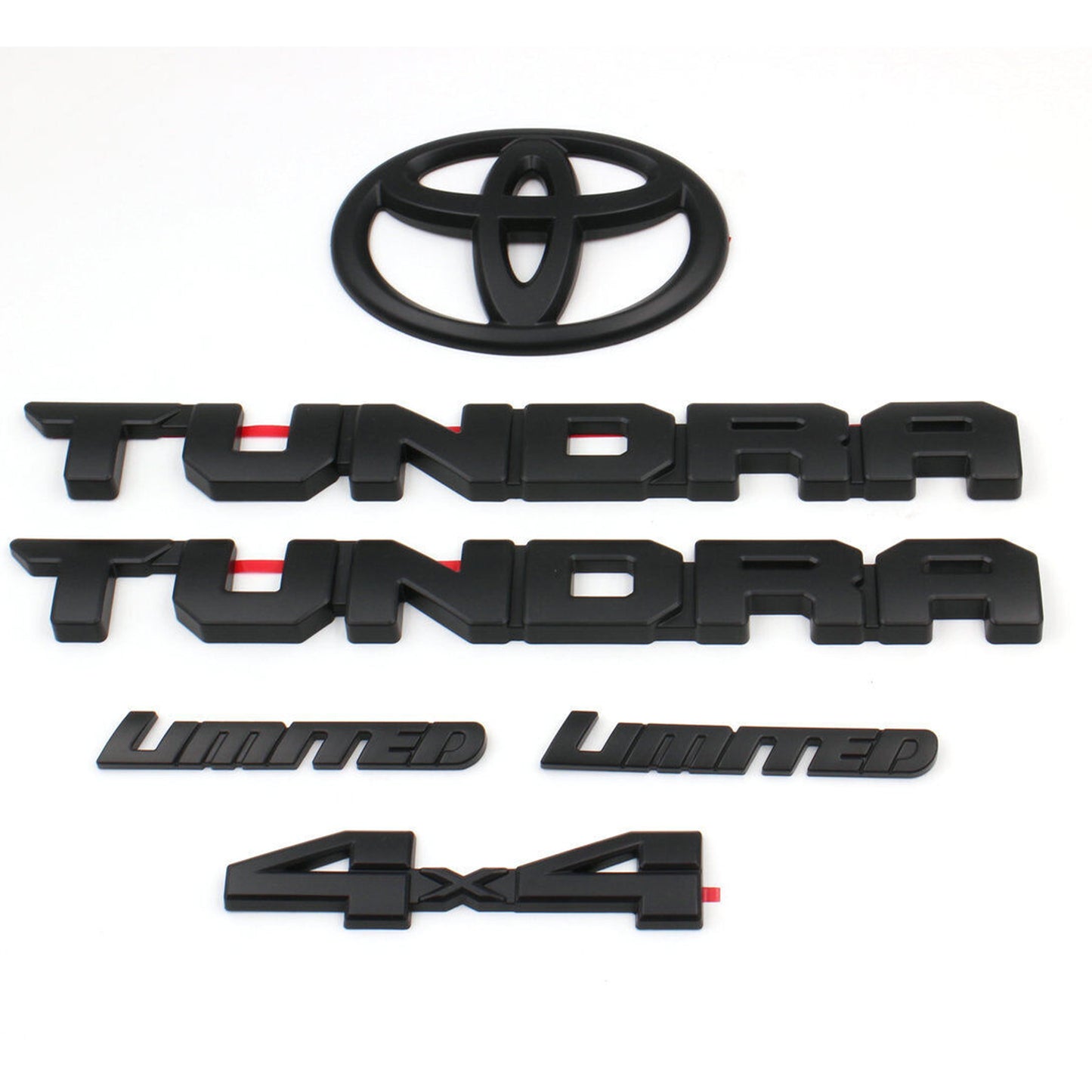 2022 Toyota Tundra "Limited" Blackout Emblem Overlays Set Oem
