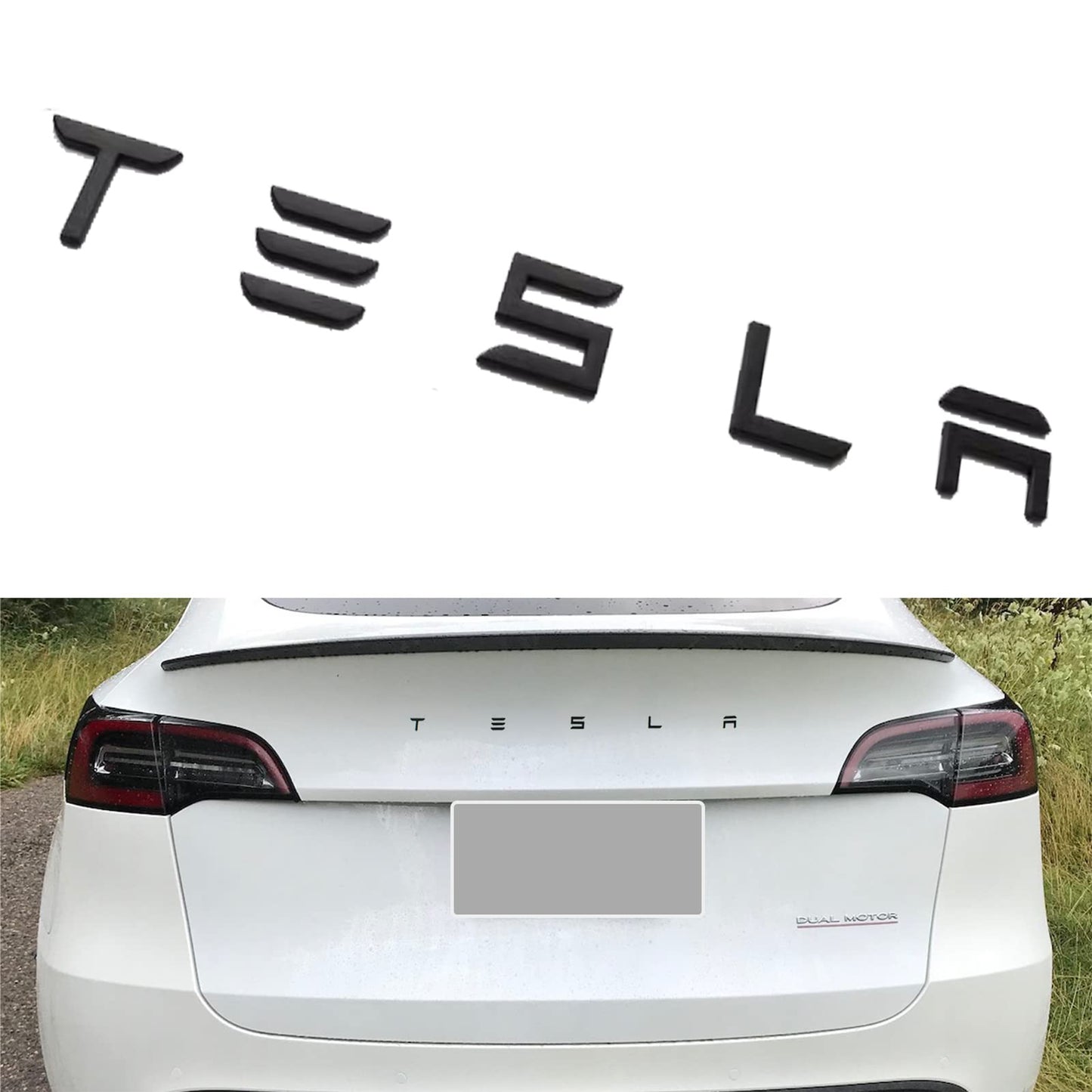 Tesla Model 3 & Y - Full Metal Trunk "Tesla" Letters Emblem Badge