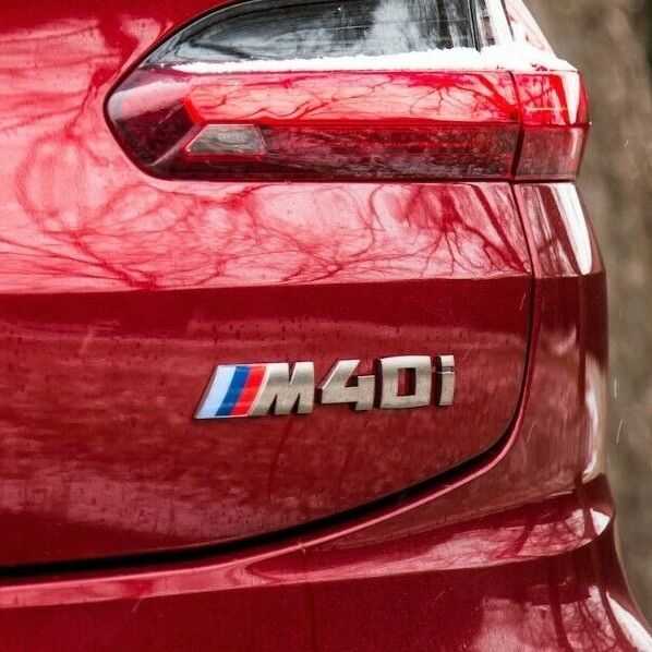BMW Genuine G02 X4 Cerium Gray Trunk Emblem "M40i" Lettering Decal Badge NEW