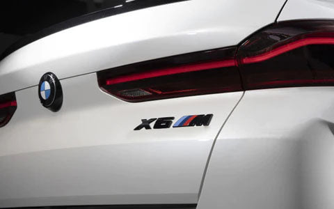 BMW X6M Emblem Sticker Badges Logo Matte Black Trunk Lid Emblem Sticker