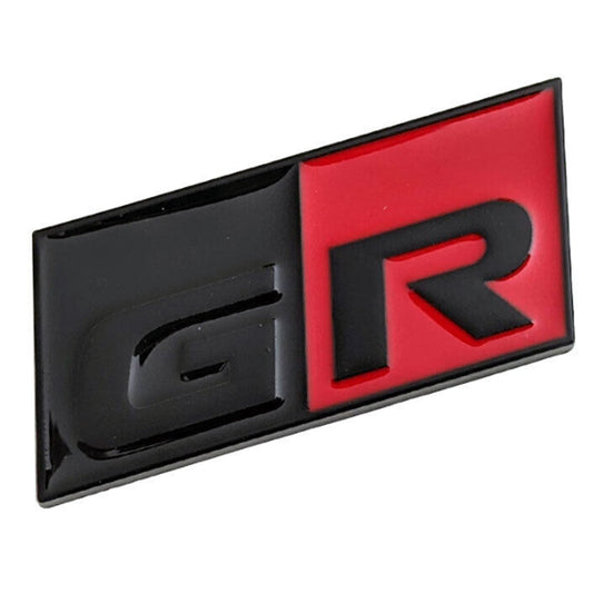 Toyota GR Letter Trunk Rear Bumper Liftgate Emblem Badge Logo Sport Black & Red