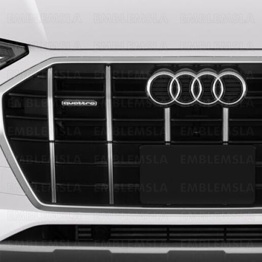 Audi A6 Quattro Emblem Front Grill Black Chrome S6 C8 Grille Badge 2018 +