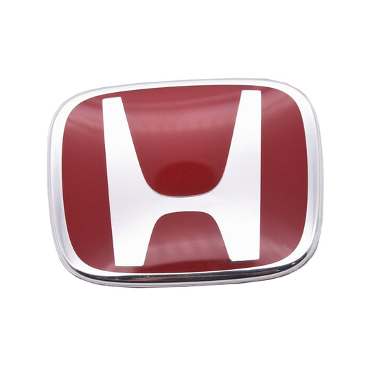 2016-21 Honda Civic Hatchback Red H Emblem Front Rear Steering 108*90mm 103*84mm 50*40mm