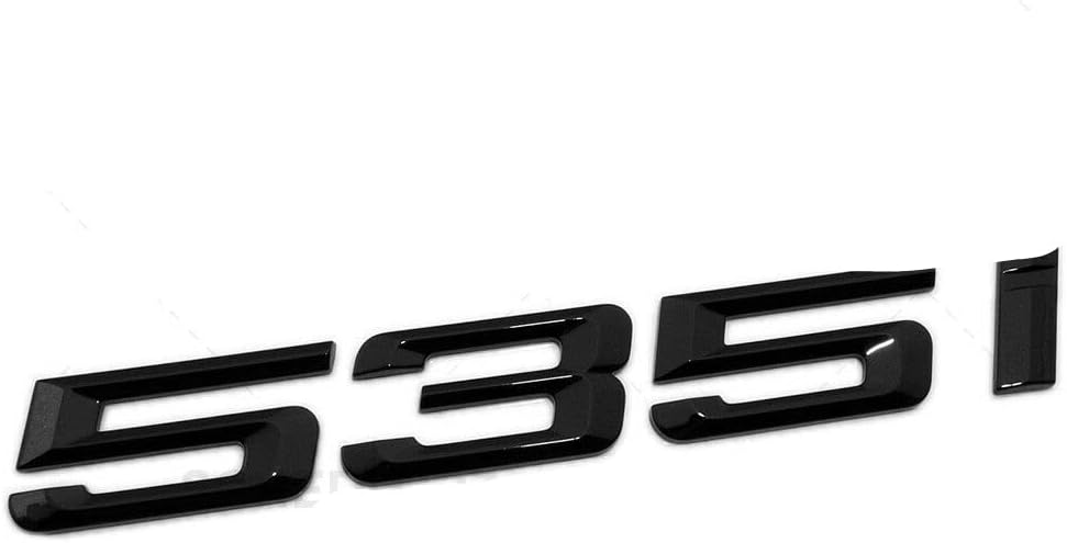 BMW 535i Black Emblem. Black BMW 535i Trunk Badge