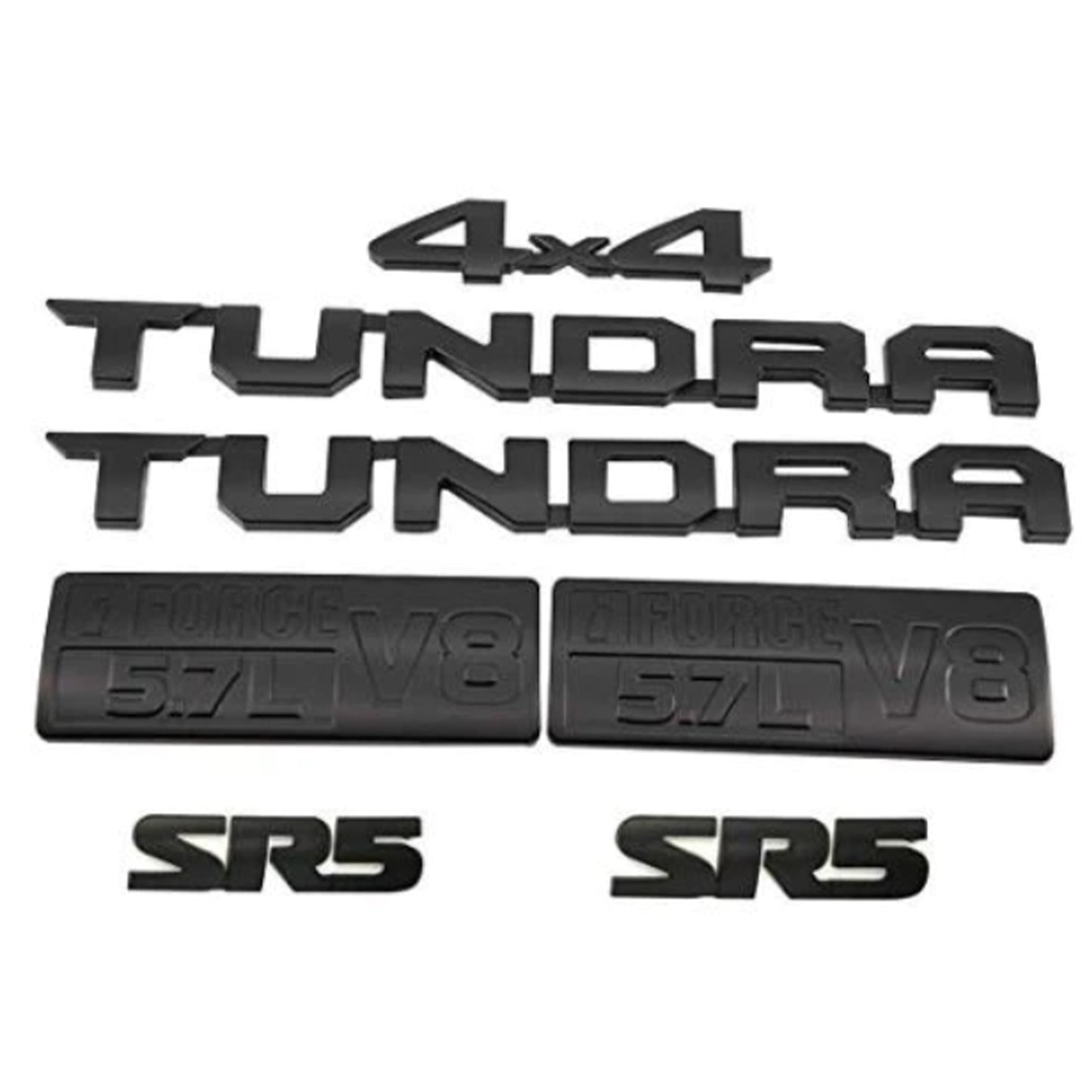 2014-2021 Toyota Tundra 7pcs Black Out Emblem Badge Kit Sr5 4x4 V8 5.7l Logo