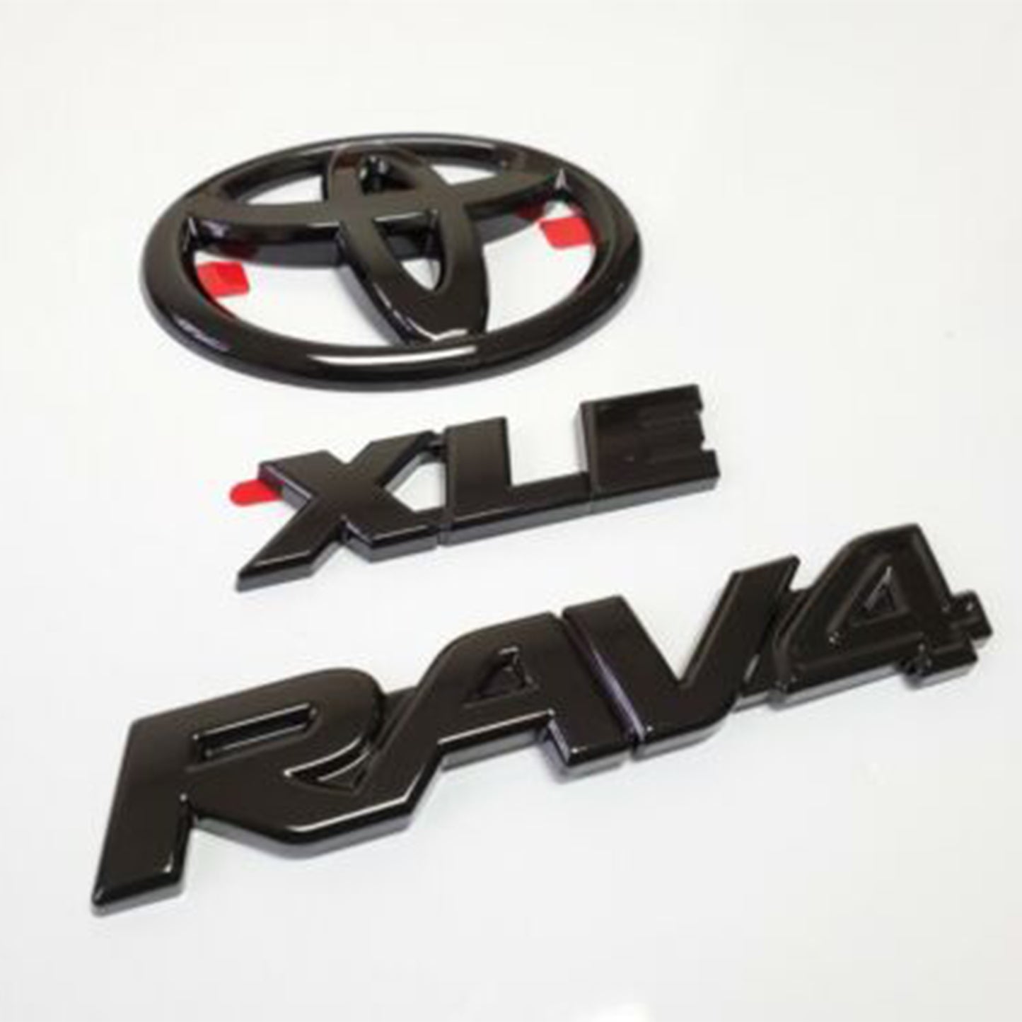 2019-2023 Toyota Rav4 4pcs Rav4 Limited Awd Gloss Black Emblem Overlay Badge