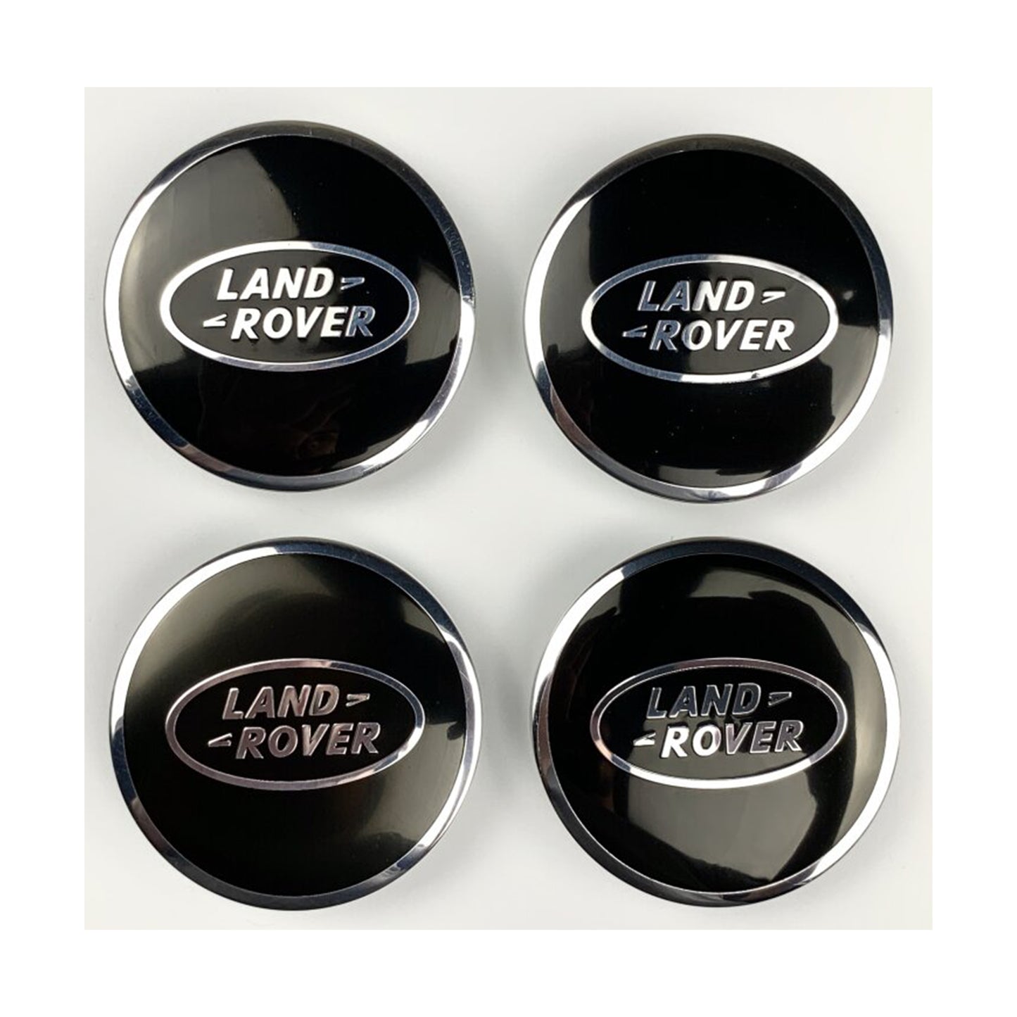 Range Rover Set Of 4 Land / Wheel Center Hub Caps HSE Land Rover Black