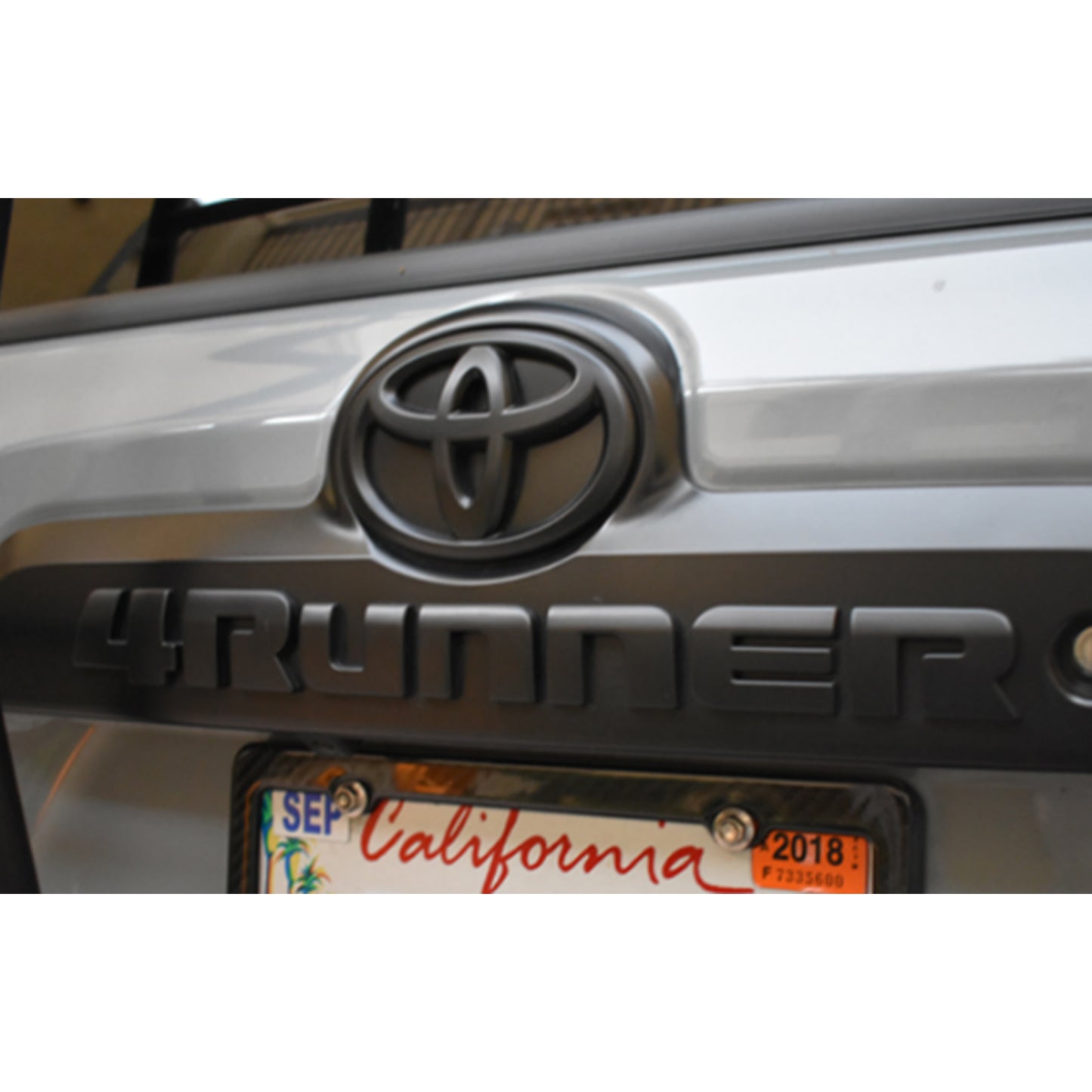 Toyota 4Runner Matte Back Liftgate Nameplate Emblem Badge Logo Tailgate Rear Letter