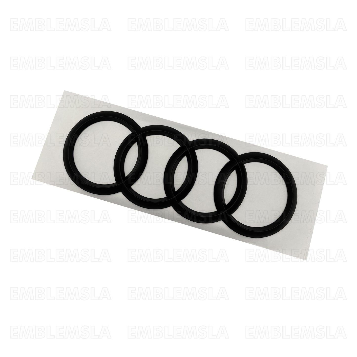 Audi Matte Black Front Grill Rings Emblem Badge Q5 Q3 Q7 A6 A7 285mm