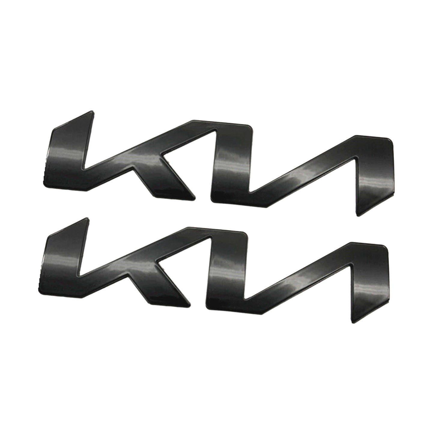 2018-2022 Kia Stinger 2X Front Hood Rear New KN Logo Emblem Badge Gloss Black