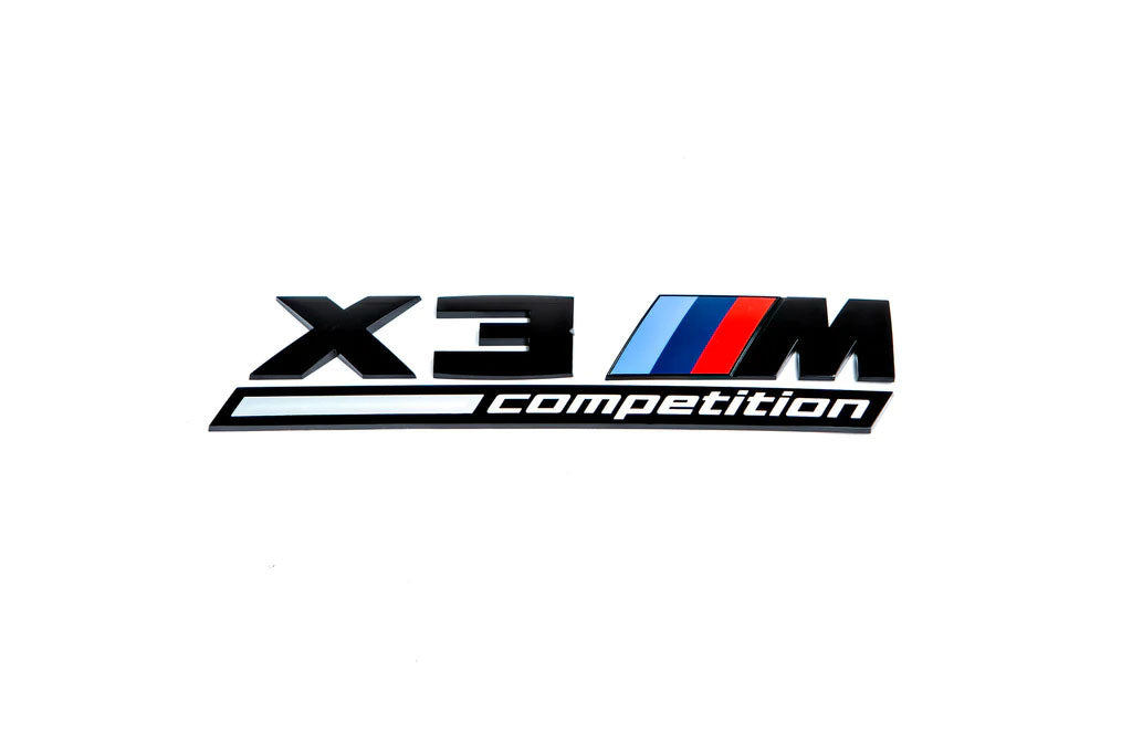BMW F97 X3 M Competition Rear Trunk Emblem Lettering Decal Badge NEW GENUINE USA