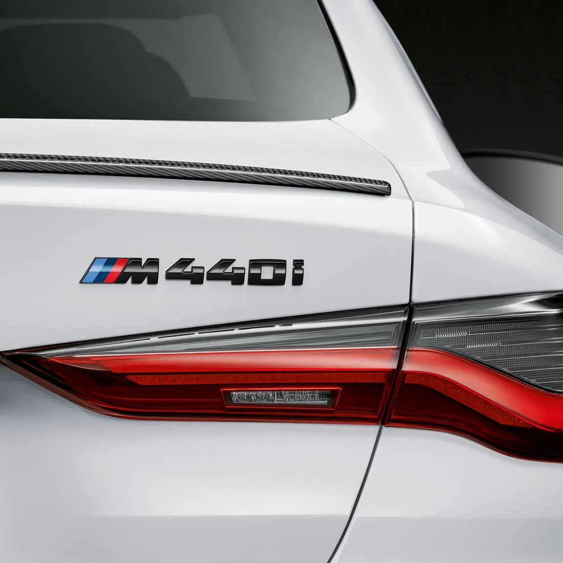 BMW M440i Black Emblem. Black BMW M440i Trunk Badge